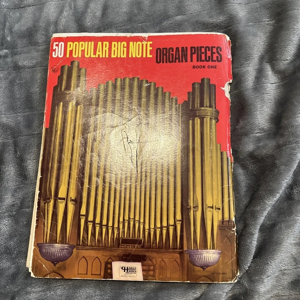 50 Popular Big Note Organ Pieces Book 1 Charles Hanson Publisher 1980s